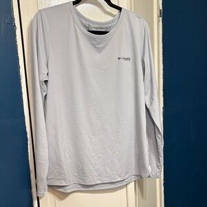 Columbia Pale Blue Long-Sleeve Performance Tee